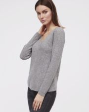кашемировый свитер Mollie женский серый