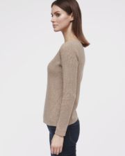 кашемировый свитер Mollie женский коричневый