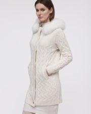 Кашемировое пальто Bridgette белое