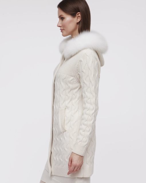 Кашемировое пальто Bridgette белое